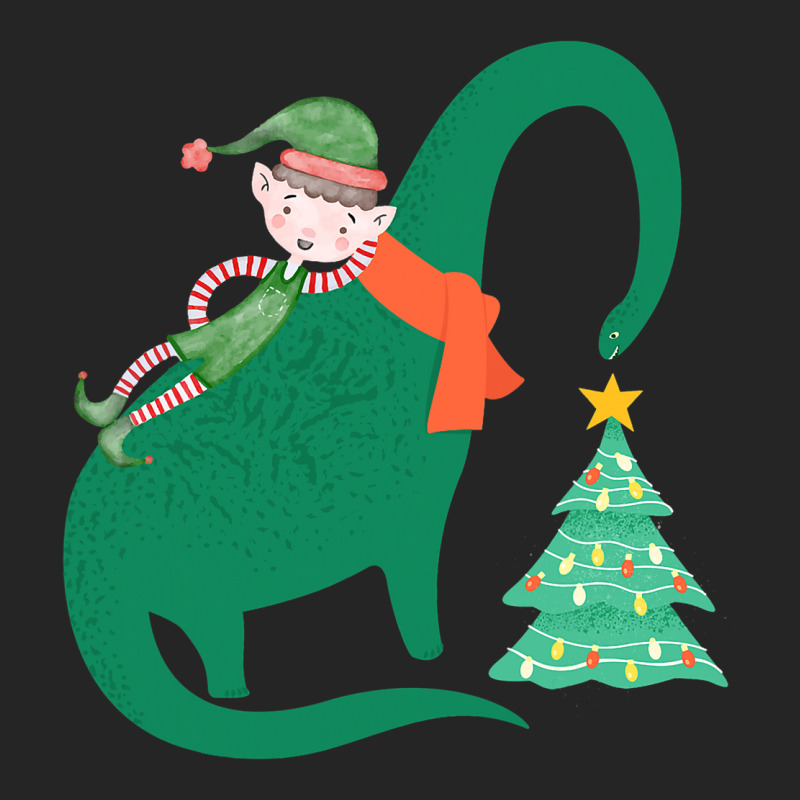 Elf Riding Dinosaur Christmas Xmas Pajama Boys Gir Unisex Hoodie | Artistshot