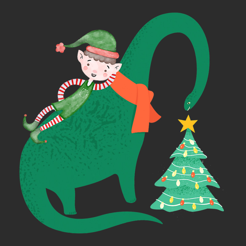 Elf Riding Dinosaur Christmas Xmas Pajama Boys Gir Exclusive T-shirt | Artistshot