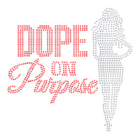 Dope On Purpose Rhinestone Lady Girl Birthday Woman Raglan Crop Top | Artistshot