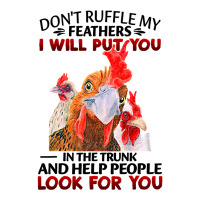 Chicken Dont Ruffle My Feathers I Will Put You In The Trunk Chicken 12 Raglan Crop Top | Artistshot