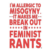 Ae,i'm Allergic To Misogyny Funny Feminist Raglan Crop Top | Artistshot