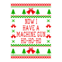 Now I Have A Machine Gun Ho-ho-ho - Die Hard Quote - Ugly Christmas Sw Raglan Crop Top | Artistshot