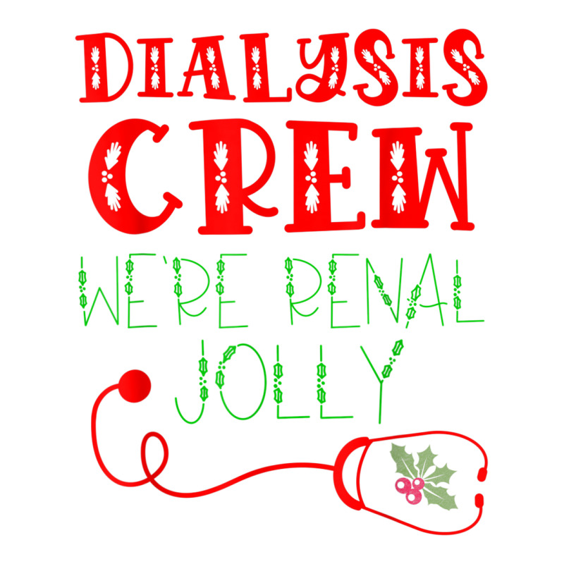 Christmas Dialysis Shirts For Kidney Team Nurse Technician Raglan Crop Top by Uniform | Artistshot