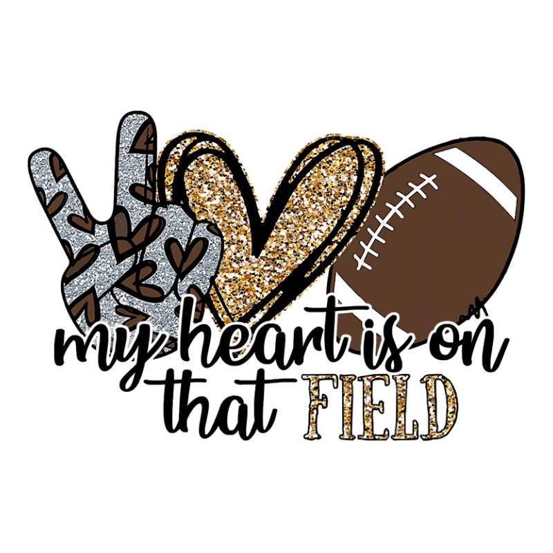 Football My Heart Is On That Field Football Lovers Spirited Sport 39 F Raglan Crop Top by coolquirrell | Artistshot