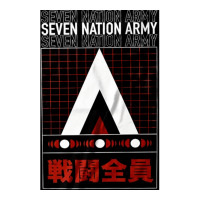 Seven Nation Army, Seven Nation Armys, The Seven Nation Army, Seven Na Raglan Crop Top | Artistshot