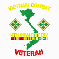 4th Infantry Division Vietnam Combat Veteran Raglan Crop Top | Artistshot