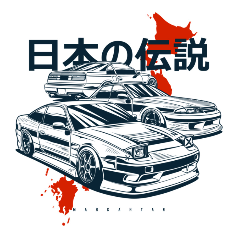 Japanese Legends. 240sx Raglan Crop Top by ThomasAndruska | Artistshot