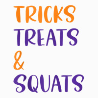 Tricks Treats And Squats Halloween Gym Workout Raglan Crop Top | Artistshot