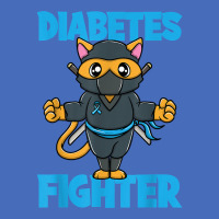 Type 1 Diabetes Awareness Funny Diabetes Fighter Ninja Cat Basic T-shirt | Artistshot