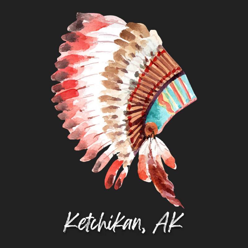 Native Indian Tribal Headdress Art T  Shirt Ketchikan Alaska Watercolo Basic Youth T-shirt by baroncrona555 | Artistshot