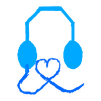 Blue Headphones With Love Raglan Crop Top | Artistshot