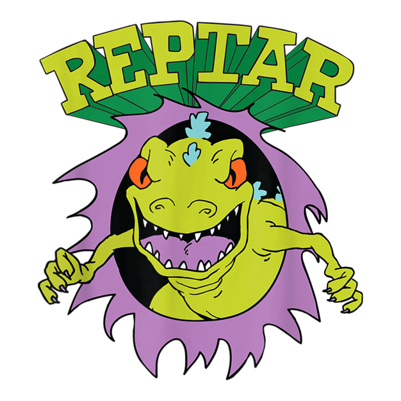 Reptar Attack Ripping Breaking Through Raglan Crop Top by BuenaFukui | Artistshot