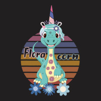 Floracorn Cute Flower Dinosaur T-shirt | Artistshot