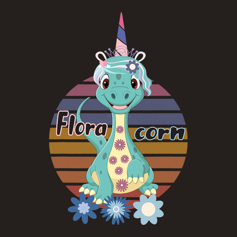 Floracorn Cute Flower Dinosaur Tank Top | Artistshot