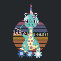 Floracorn Cute Flower Dinosaur Crewneck Sweatshirt | Artistshot