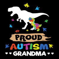 Autism Awareness Proud Grandma Dinosaur Pocket T-shirt | Artistshot