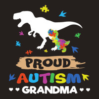 Autism Awareness Proud Grandma Dinosaur Tank Top | Artistshot