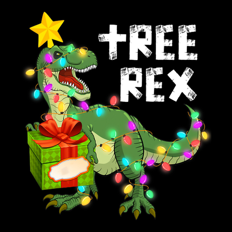 Christmas Dinosaur Kids Boys Men Christmas Lights  V-neck Tee | Artistshot