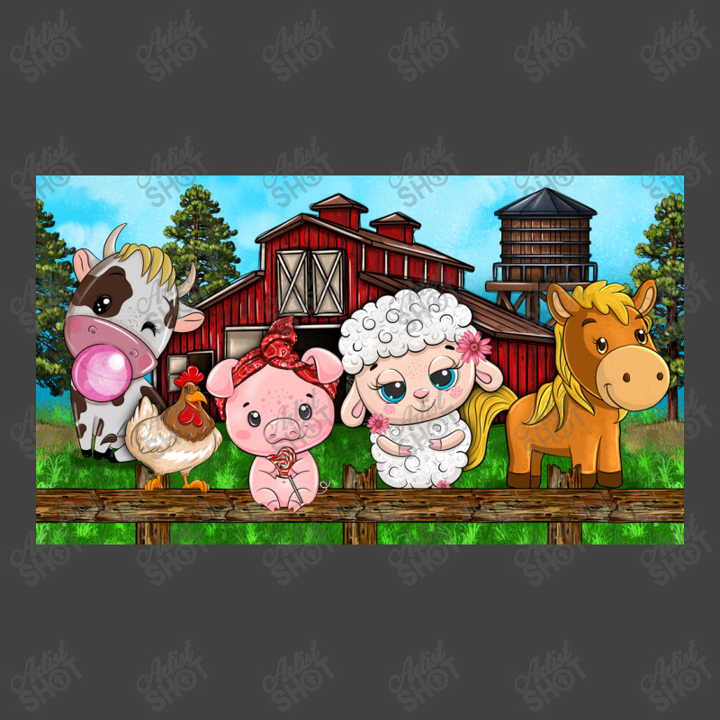 Cute Farm Animals Vintage T-Shirt by TumblerDesignByShophia | Artistshot