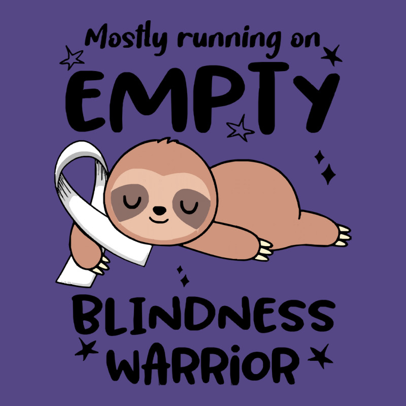 Blindness Awareness T Shirtmostly Running On Empty Blindness Warrior T Basic T-shirt by orangesagreement | Artistshot