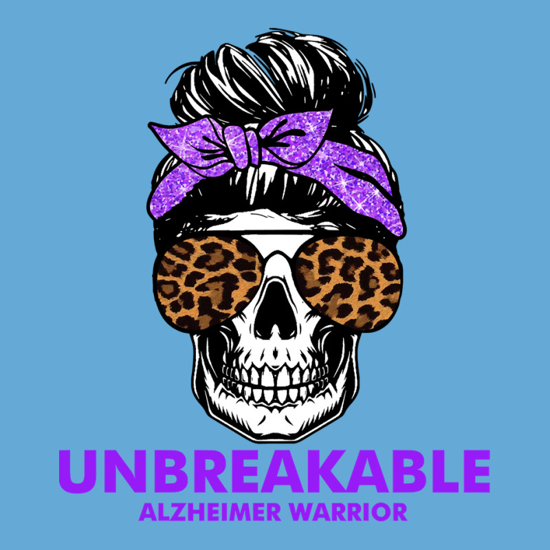 Alzheimers Unbreakable Alzheimer Warrior Skull Halloweenfor Woman 22 A Basic T-shirt | Artistshot