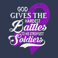 Alzheimers Awareness T  Shirt God Gives The Hardest Battles Strongest Basic T-shirt | Artistshot