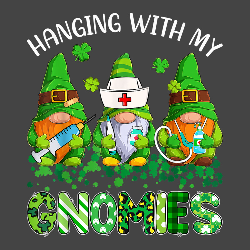 St Patricks Day Hanging With My Gnomies Nurse Stethoscope T Shirt Basic T-shirt | Artistshot