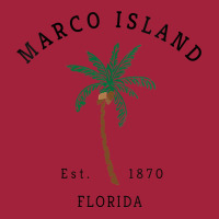 Womens Marco Island Florida Colorful Palm Tree Retro Novelty Art V Nec Basic Youth T-shirt | Artistshot