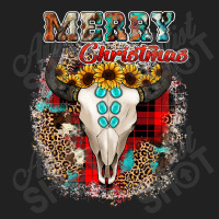 Western Plaid Leopard Cow Print Bull Skull Merry Christmas T Shirt Basic Youth T-shirt | Artistshot