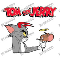 Tom And Jerry Devil And Angel Humor Poster Raglan Crop Top | Artistshot