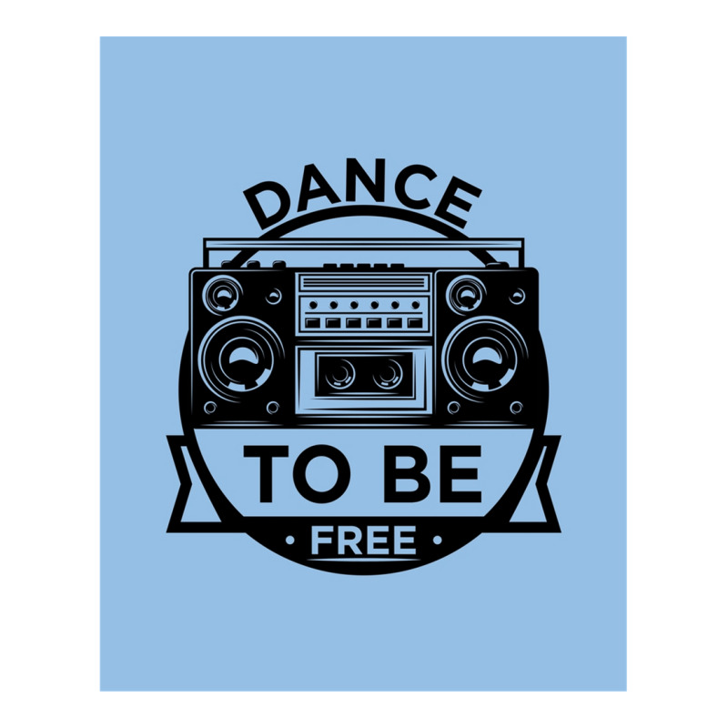 Dance To Be Free (royal Blue) Raglan Crop Top by KevinFernandez | Artistshot