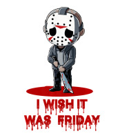 Funny Horror Humor I Wish It Was Friday Serial Killer Gift Premium Raglan Crop Top | Artistshot