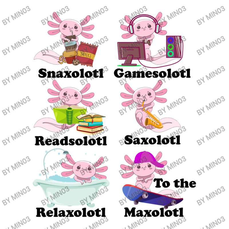 Snaxolotl Gamesolotl Readsolotl Funny Axolotl Girl Raglan Crop Top by Min03 | Artistshot