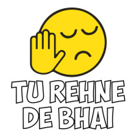 Tu Rehne De Bhai Funny Hindi Saying Raglan Crop Top | Artistshot