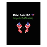 Dear America Sorry About Josh Hawley Dead Graphic Raglan Crop Top | Artistshot