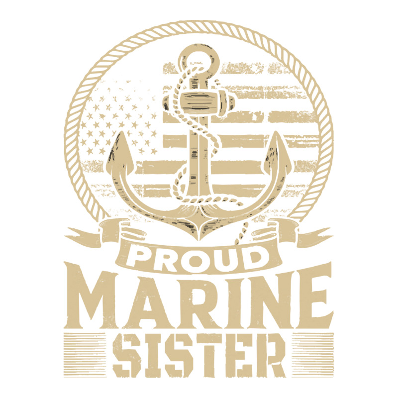 Marine Sister Proud Marine Sister United States Of America Military (2 Raglan Crop Top by kerchingparticular | Artistshot