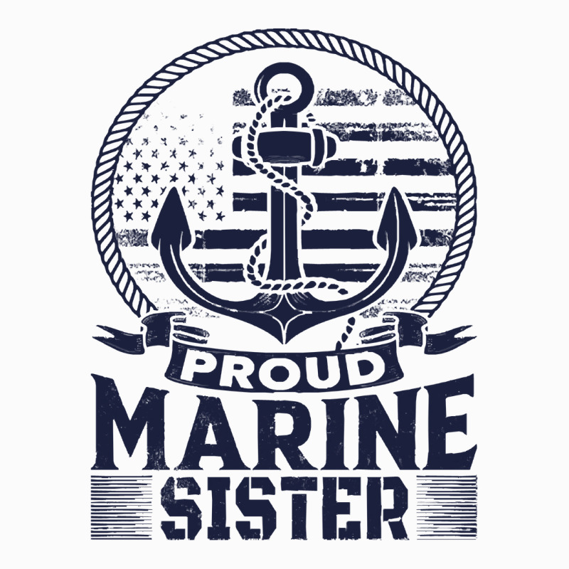 Marine Sister Proud Marine Sister United States Of America Military Raglan Crop Top by kerchingparticular | Artistshot