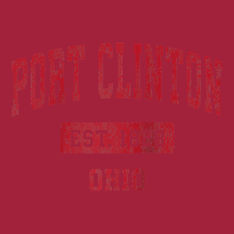 Port Clinton Ohio Oh Vintage Sports Design Red Design Raglan Baseball Basic T-shirt | Artistshot