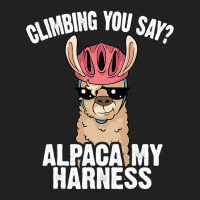 Funny Rock Climbing Llama Cute Harness 34 Basic T-shirt | Artistshot