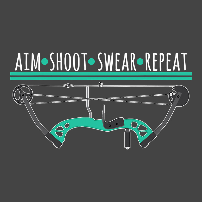 Bow And Arrow Gifts Aim Shoot Swear Repeat Archery T Shirt Basic T-shirt | Artistshot