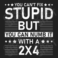 You Can't Fix Stupid But You Can Numb It With A 2x4 Basic T-shirt | Artistshot