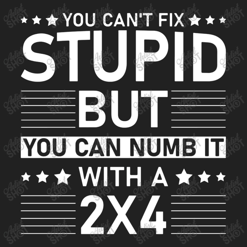 You Can't Fix Stupid But You Can Numb It With A 2x4 Basic T-shirt | Artistshot