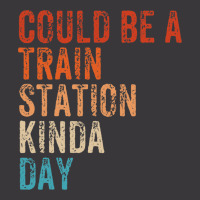 Could Be A Train Station Kinda Day Vintage Retro Ladies Curvy T-shirt | Artistshot