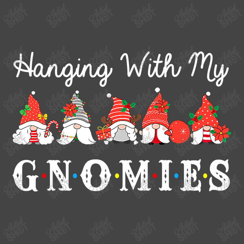 Hanging With My Gnomies Funny Gnome Friend Christmas Lights Premium T Basic T-shirt | Artistshot