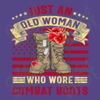 Just An Old Woman Who Wore Combat Boots Veteran Costume T Shirt Basic T-shirt | Artistshot