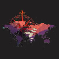 Compass Traveling Traveler Country Globe World Map T-shirt | Artistshot