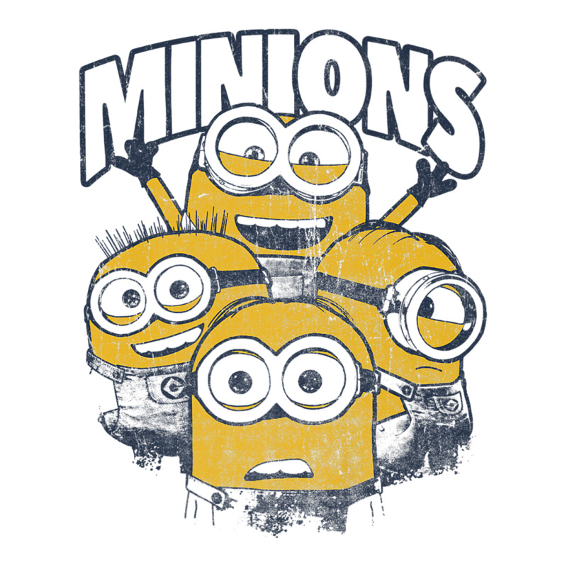 Despicable Me Minions Vintage Group Premium T Shirt Raglan Crop Top by cm-arts | Artistshot