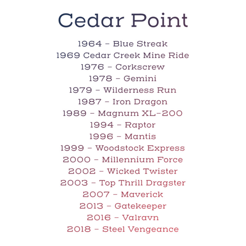 Cedar Point Timeline Raglan Crop Top by cm-arts | Artistshot