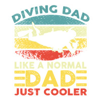 Diver Scuba Dad Like A Normal Dad Just Cooler Vintage Diving Dad Fathe Raglan Crop Top | Artistshot