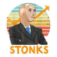 Stonks Guy Dank Meme Funny Stock Broker Stonks Guy Dank Meme Raglan Crop Top | Artistshot